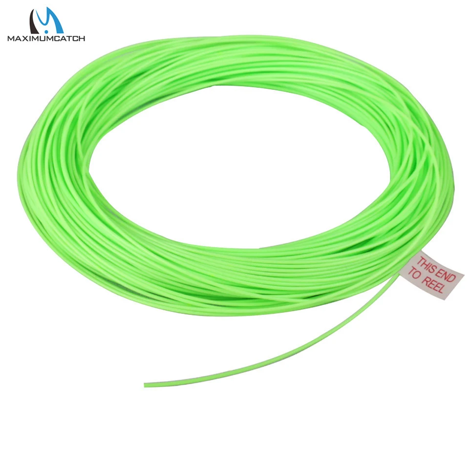 Maximumcatch 100FT 1-9wt Forward Floating Fly Line Fire Red/Pale Green High-tech PVC coating Fly Fishing Line