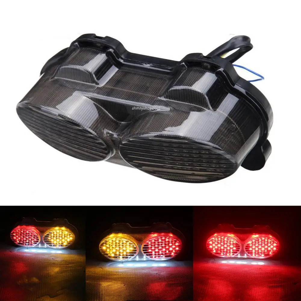 Smoke LED Tail Light Brake Light With Integrated Turn Signals Lamps For Kawasaki ZR7S ZX6R J1/J2 G1/G2 ZX900 ZX9R ZZR600