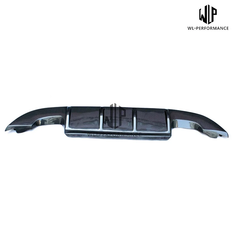 High Quality Carbon Fiber Double Out Rear Bumper Diffuser Bumpers Lip Fits for Volkswagen Golf 6 Car Body Kit 10-13