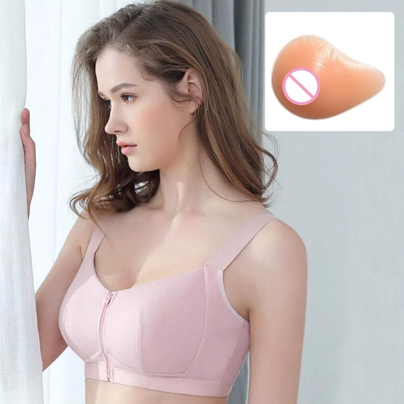 Mastectomy Bra Pocket Bra Sports Bra 95C For Silicone Breast Prosthesis Fake Breast Women With Artificial Cancer Boobs