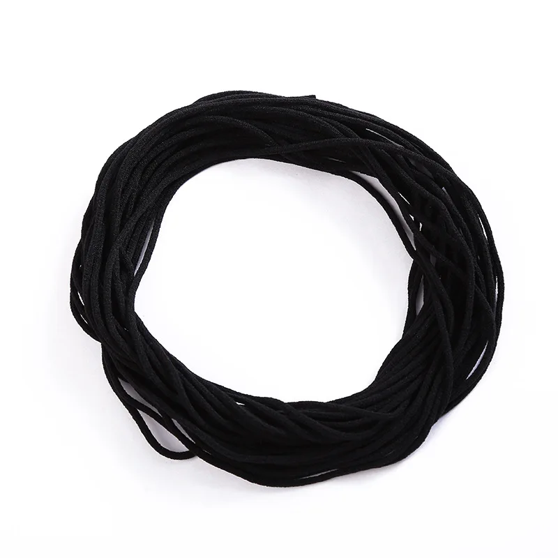 0.2kg/1kg/lot 3mm Round rope DIY Face Masks Elastic Band Mask Rope Rubber Band String Ear Cord Round adjuster Band Accessories