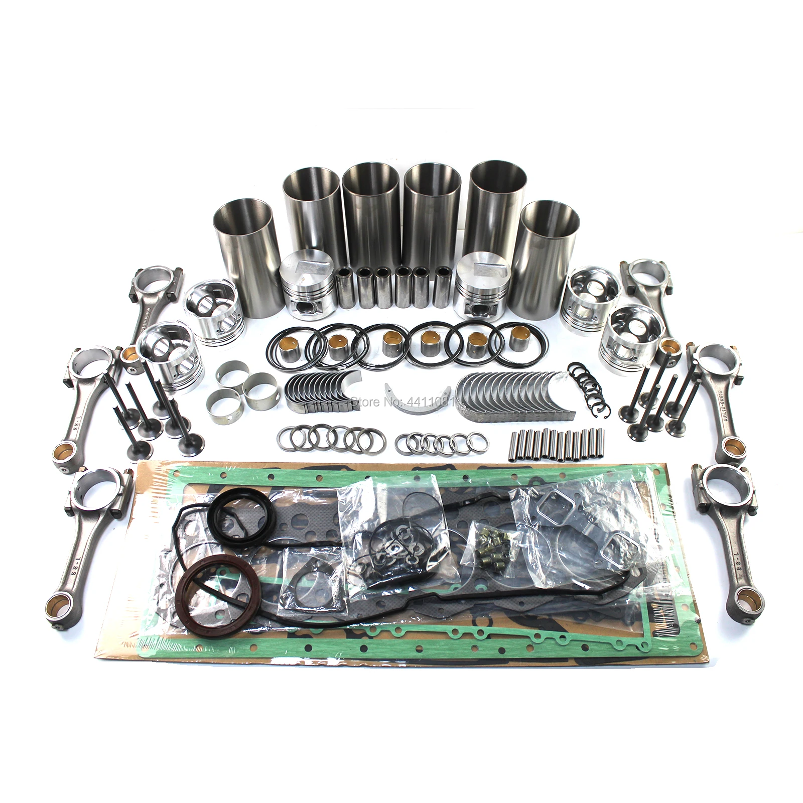 

S6S 3046 Engine Overhaul Rebuild Kit include 6 Connect Rods for Komatsu TCM Forklift