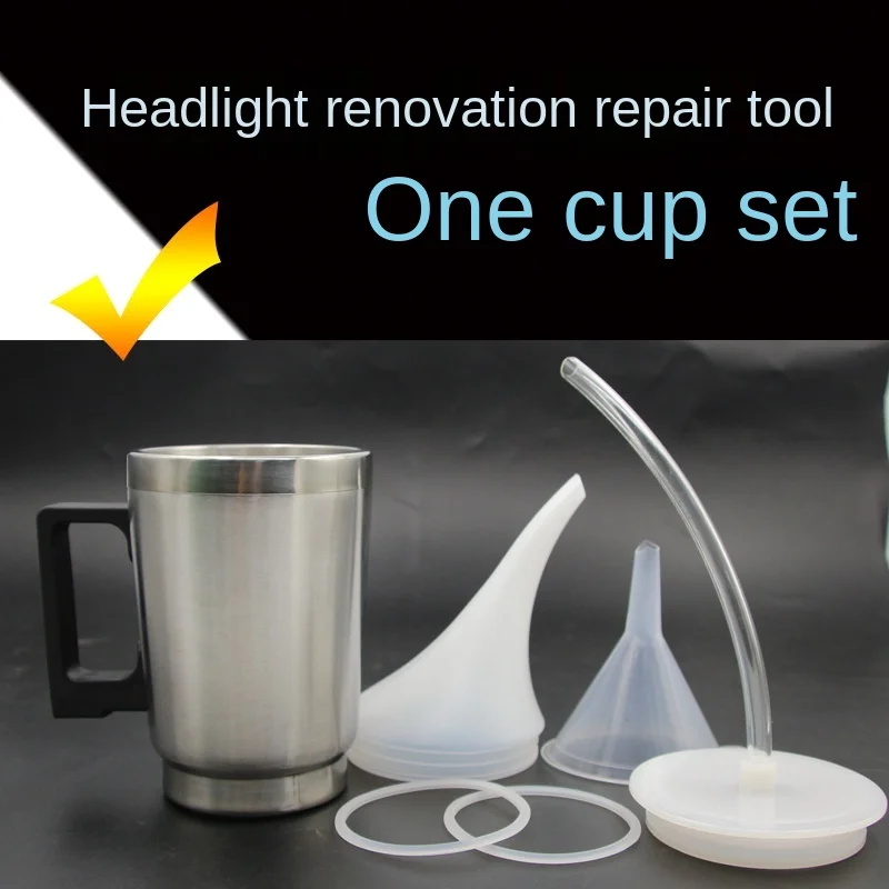 

Car Headlight Renovation Repair Tool Atomizing Cup Car Mounted Electric Cup Heating Cup Set Beauty Cleaning