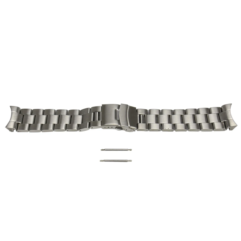 316L Stainless steel 22mm Solid Curved End Watch Strap Band Bracelet fit for SKX007 009 Watch