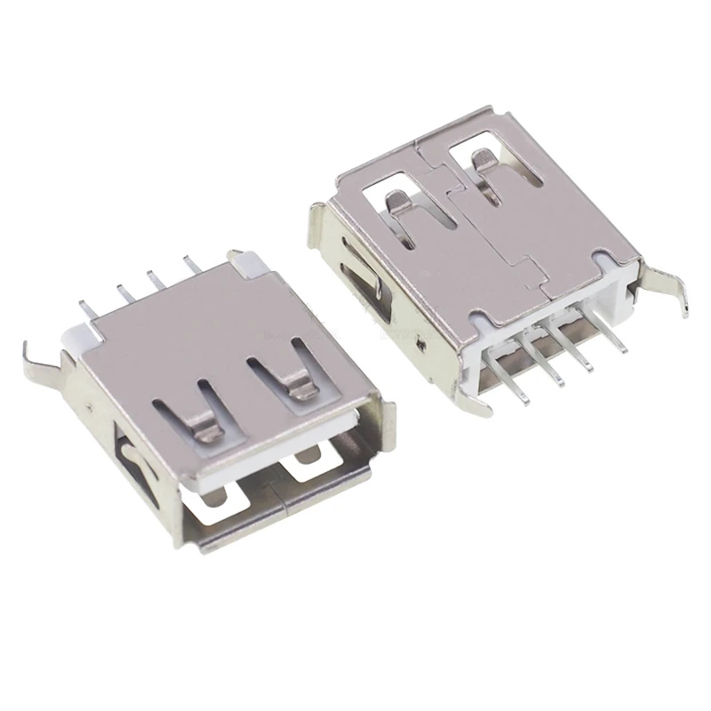 

500PCS AF 180 Degree Vertical Bending Length 13.7 Feet USB Female Connector