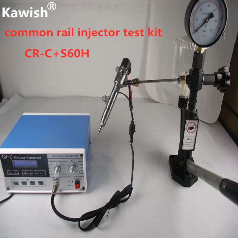 Combination!CR-C Multifunction  Diesel Common Rail Injector Tester + S60H Nozzle Validator,Common Rail  Injector Tester Tool