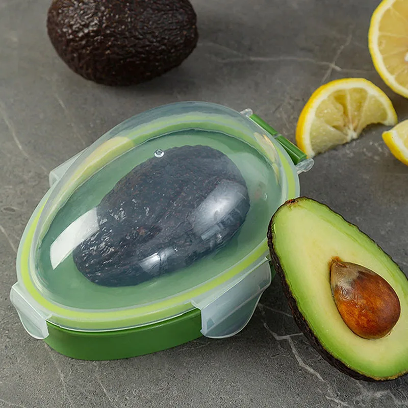 Kitchen Food Storage Box Avocado Space Saving Container Vegetable Organizer Reusable Plastic Fruit Containers Vegetable Safe