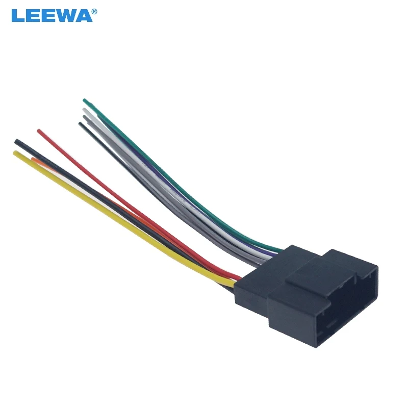 LEEWA Car Stereo Audio Wiring Harness Adapter Transfer Line For Buick Excelle GT 2018 CD/DVD Radio Wire Cable #CA6131