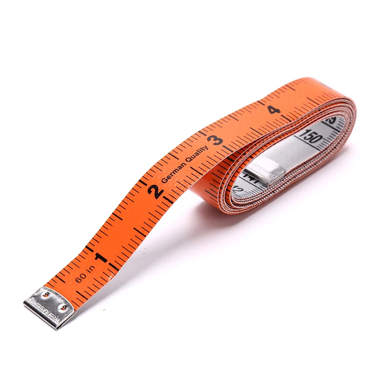 1PC 60in 1.5M Body Measuring Ruler Sewing Tailor Tape Measure Mini Soft Flat Ruler Centimeter Meter Sewing Measuring Tape