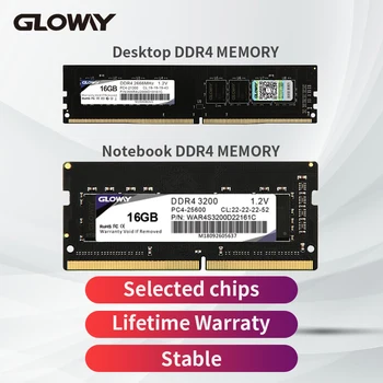 Gloway memory ram ddr4 laptop 3200mhz 16gb 8GB 2666mhz SODIMM ram memory ddr4 Computador for desktop notebook