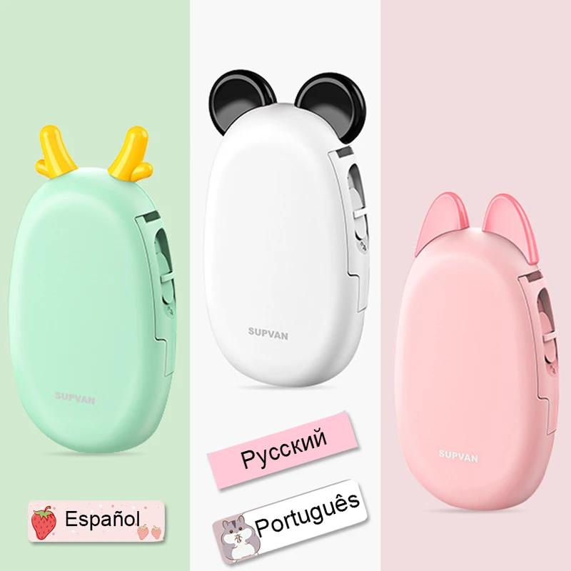 Supvan T10 принтер для печати этикеток или наклеек, беспроводной Bluetooth Термопринтер для печати этикеток, Мини Портативный штрих-код