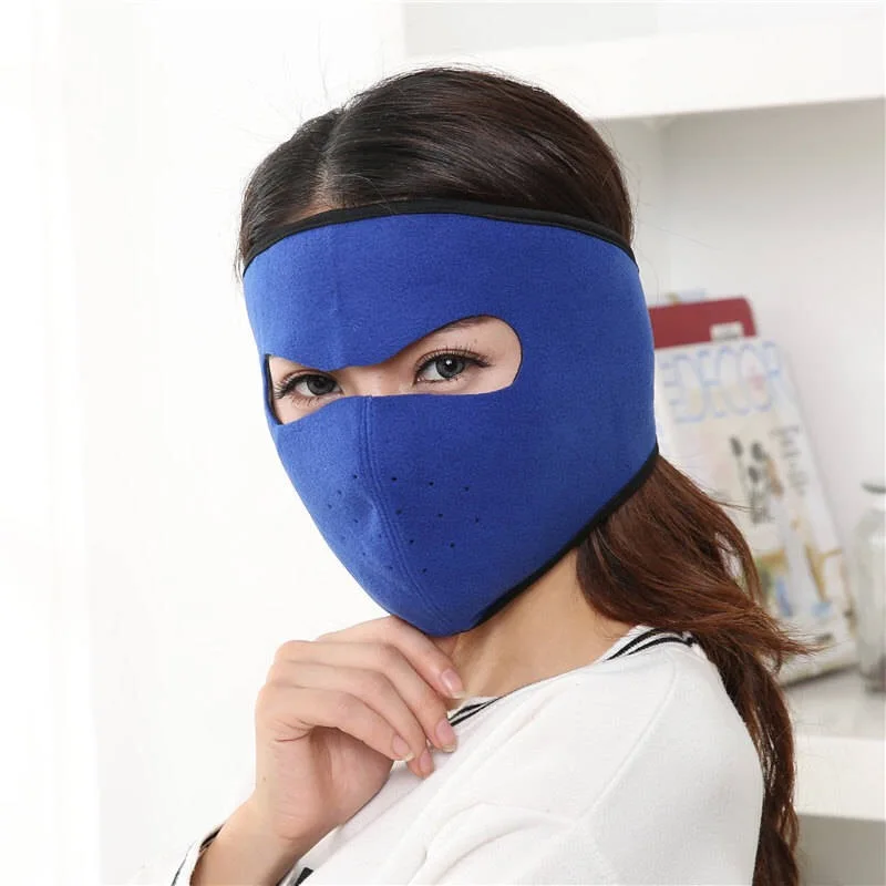 [both men and women] autumn and winter cycling mask heating thickened mask earmuffs integrated ear-protecting warm mask