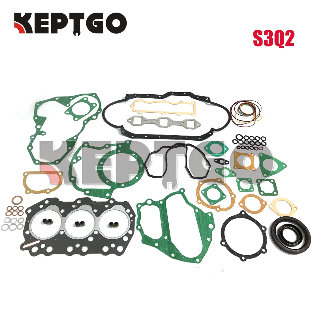 S3Q2 Full Gasket set kit FOR Mitsubishi S3Q S3Q2 S3Q S3Q2 Gasket kit Tractors Excavator Diesel Engine parts