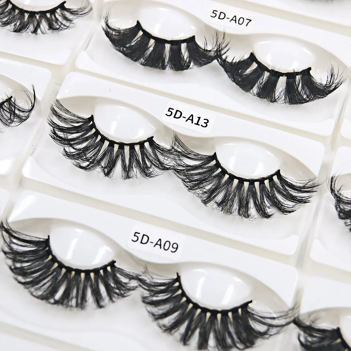 Faux-cils en vison longs de 25mm, 100% sans cruauté envers les animaux, 3D, faux volume, réutilisables, naturels, faits à la main, populaires, maquillage