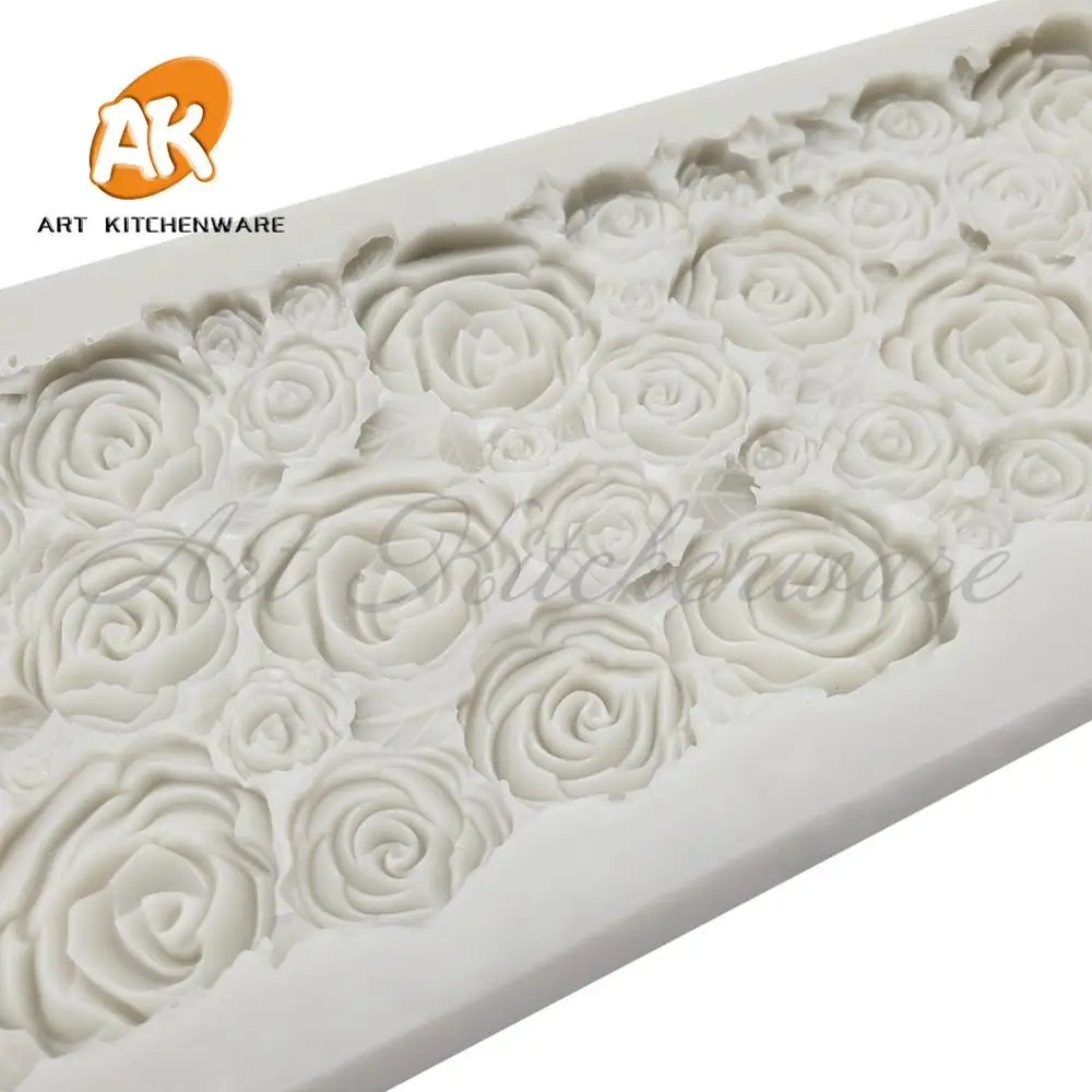 Long 3D Flowers Silicone Mold Chocolate Fondant Molds Sugarcraft Cake Molds Cake Decorating Tool Baking Accessories