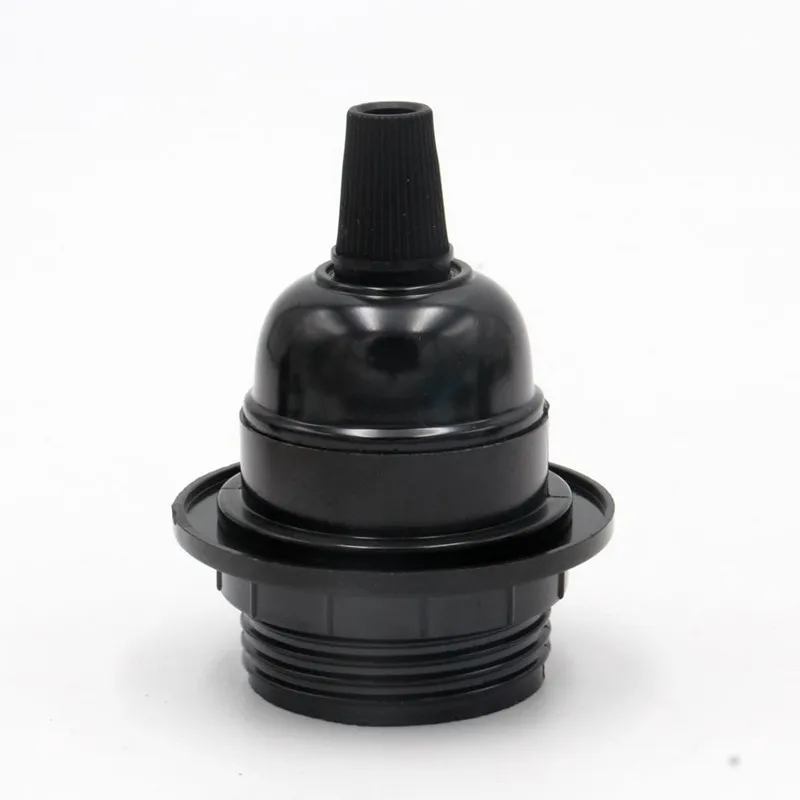 20/30/50 Pieces CE E27 Bakelite Lamp Holder Phenolic Lamp Socket Plastic E27 Fittings With Cord Grip