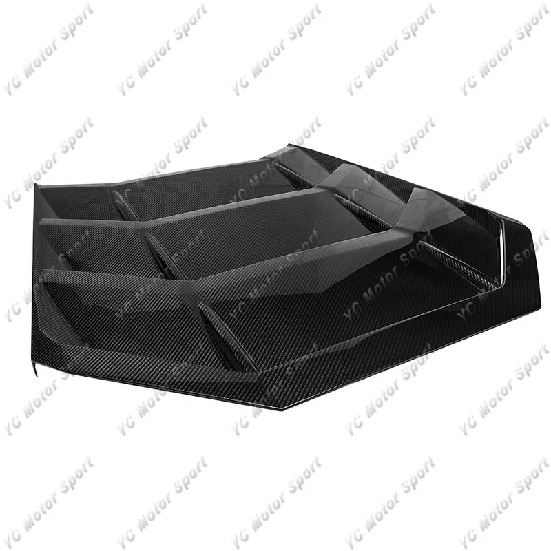 Car Accessories Dry Carbon Fiber Rear Engine Cover Fit For 2014-2017 Huracan LP610-4 & LP580-2 Coupe Engine Hood Louver Panel