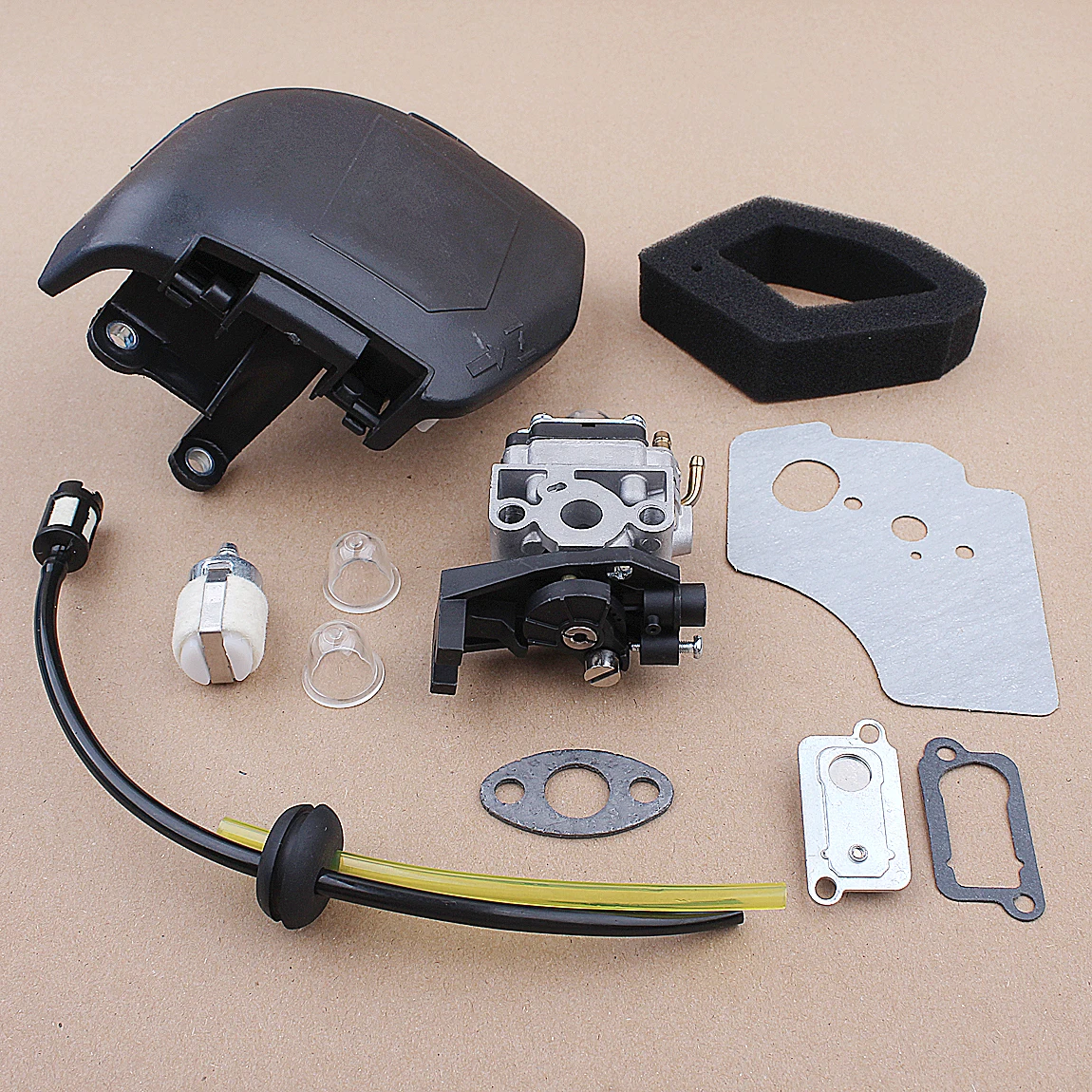 Carburatore coperchio del filtro dell'aria alloggiamento passacavo della linea del carburante per Honda GX35 HHT35 HHT35S 1.3HP Mini motore a Gas a 4 tempi Strimmer