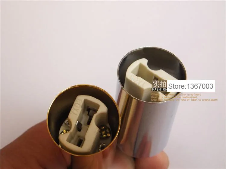 2pcs 10pcs G9 Socket Ceramic Base With 0.3mm2 20cm Wire Light Holder Chrome Gold Color Lamp Cup Lighting Accessories