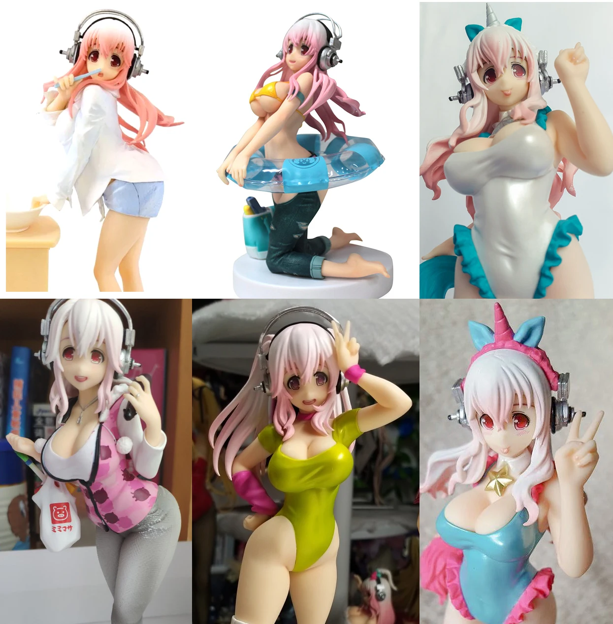 Japanese sexy Original anime figure super sonico action figure collectible model toys for boys