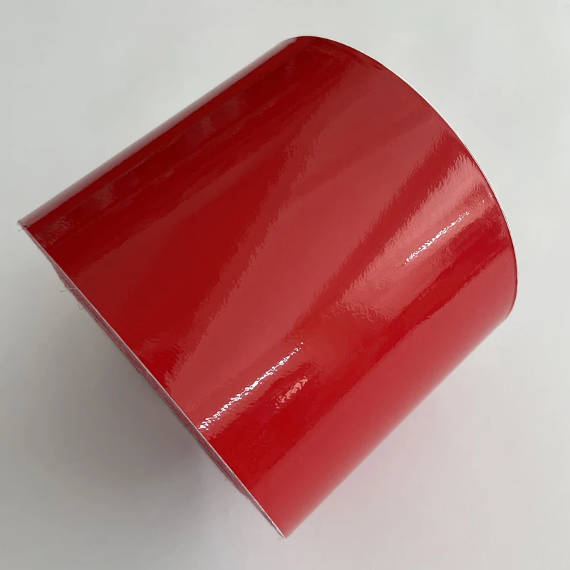 Rollo de envoltura de vinilo brillante con tecnología de liberación de aire, pegatinas adhesivas, calcomanías, negro, rojo, blanco, Azul, Naranja,