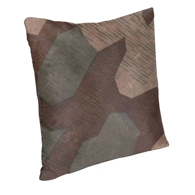 Modern Splintertarn German Military Camouflage Cushion Cover Velvet Army Tactical Camo Pillow Case Bedroom Decoration Pillowcase