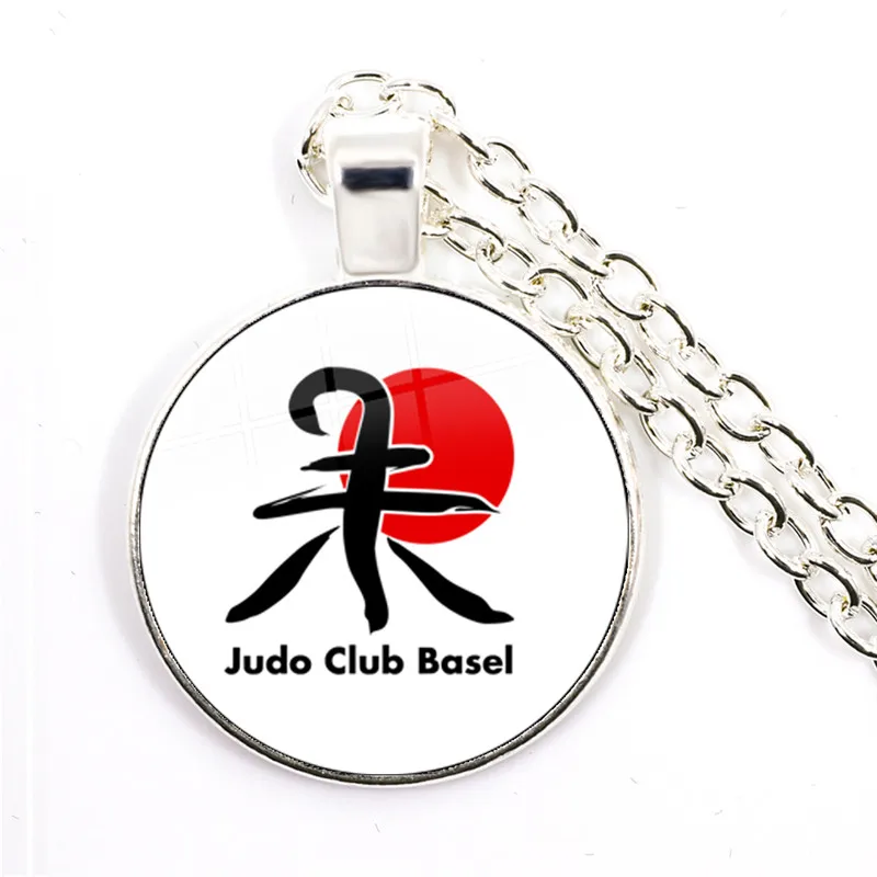 Dropship New Arrival 2021 Trendy Sports I Love Judo Pendant Necklace Men Women Glass Dome Necklcae Jewelry Gift