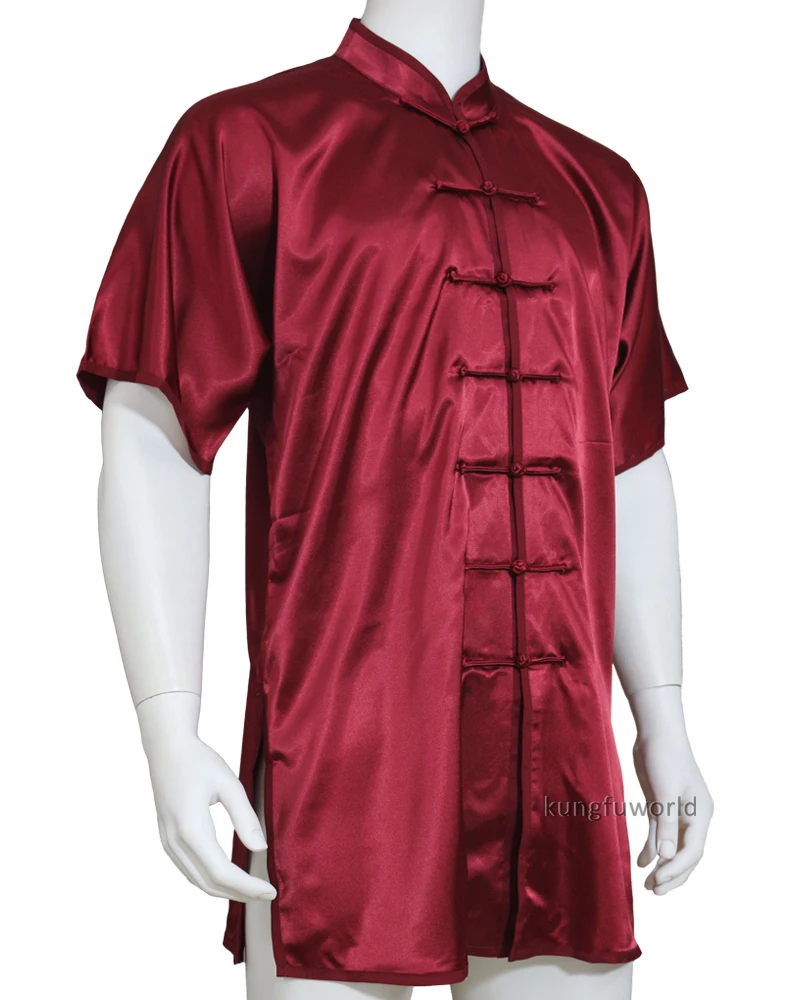 سترة الكونغ فو تشانغكوان الصينية بأكمام قصيرة ملابس تاي تشي توب ووشو فنون الدفاع عن النفس خدمة مخصصة تحتاج إلى قياساتك #2