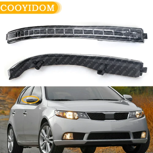 Imagen 1 del producto Luz LED de intermitente para espejo lateral de coche, luz de giro para espejo retrovisor, lámpara de Flash para KIA FORTE 2013 2014 2015 2016 para Cerato 2012