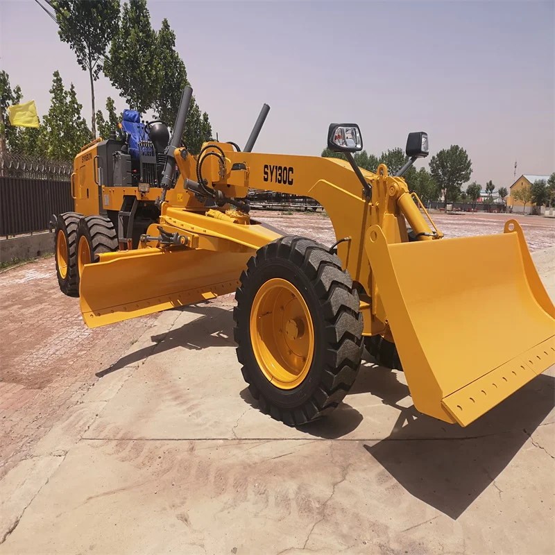 SY130C  High Efficiency  Road Construction Equipment Small Motor Mini Grader