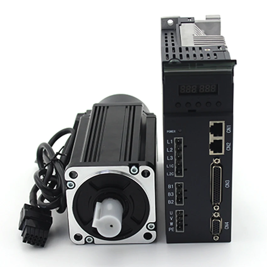 Imagem -04 - Lichuan-ac Servo Drive Kit para Cnc Servo Motor System Máquinas de Embalagem para Impressora 3d Flange 1kw nm 80st04025 80 mm