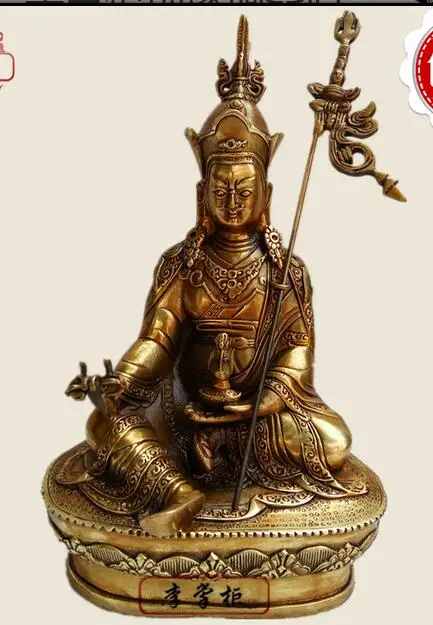 Copper Brass Lotus flower crafts Asian Elaborate Chinese Vintage Tibetan Gilt Tibetan Buddhism Statue -- Green Tara Buddha