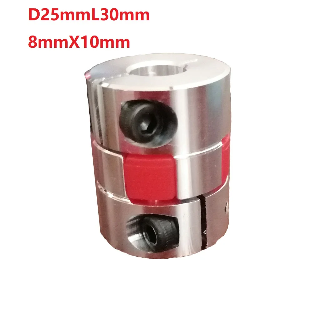 1pcs 8X10 D25L30 Aluminium Shaft Plum blossom Coupling Motor Connector Flexible shaft