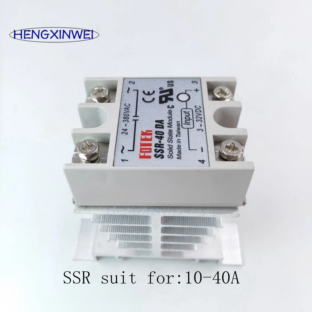 Radiator Fin Other Spare Solid State Relay SSR 10A-100A DA AA VA DD Series Without Relay