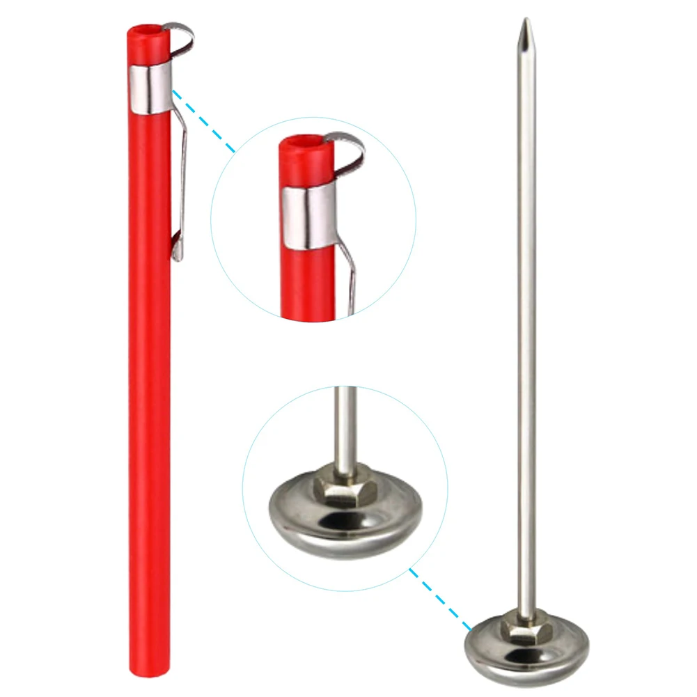 Soil Thermometer Display 0-100 Degrees Celsius Range Soil Temperature Thermometer for Ground Compost Garden Soil