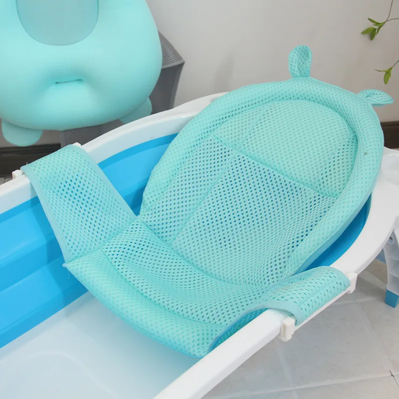 Baby T-type Bath Net Newborn Adjustable Bathtub Infant Floating Bath Mat Shower Support Portable Mattress Anti-Slip Cushion Seat