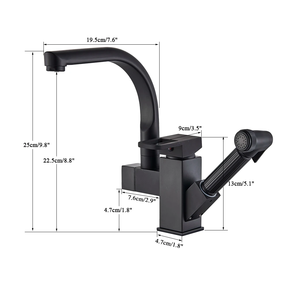 Water Filter Kitchen Faucet Cold And Hot Water Tap Faucet Deck Mounted Kitchen Sink Mixer Faucet Handheld Sprayer Mixer Crane