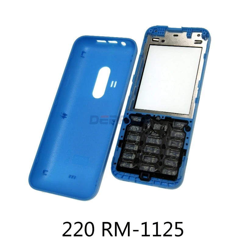 Housing For Nokia 225 4G 220 RM-1125 N225 N 230 Casing Mobile Phone Cover Case Keypad New High Quality