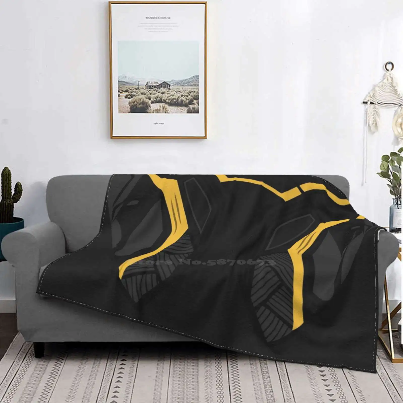 Killmonger Trend Style Funny Fashion Soft Throw Blanket Wakanda Forever Bucky Barnes Bucky The Stucky Mcu Civil War Comics