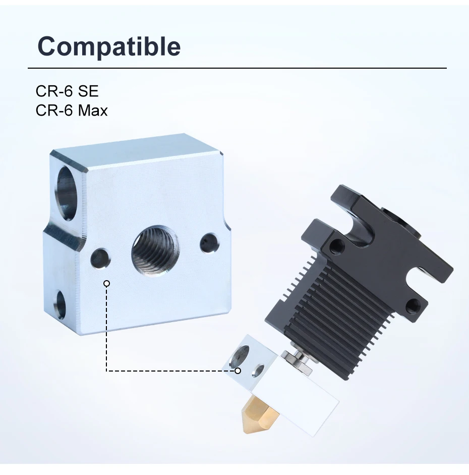 Trianglelab CR-6 SE Aluminium-Metallheizblock CR6 SE HEATBLOCK Kompatibel mit CR-6 SE / CR-6 MAX SE – Detail 4