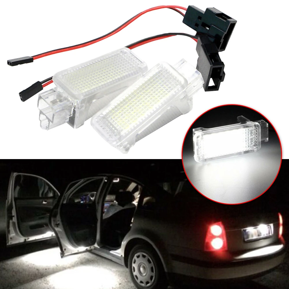 Luces LED para maletero, lámpara para Skoda Octavia Fabia Superb Roomster Kodiaq, luz Led para compartimento de equipaje, 2 uds.