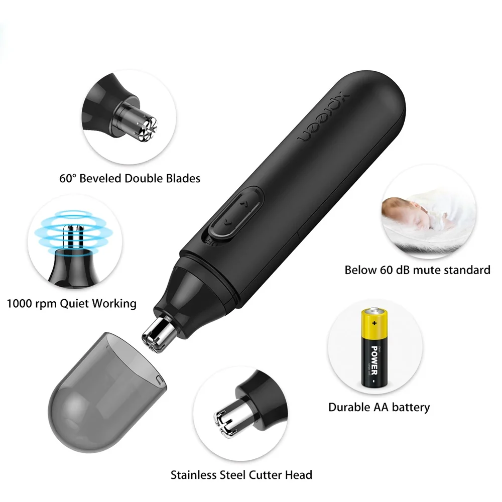 Youpin xpreen elétrica mini nariz aparadores portátil orelha nariz máquina de cortar cabelo shaver à prova dwaterproof água ferramenta limpeza remoção segura