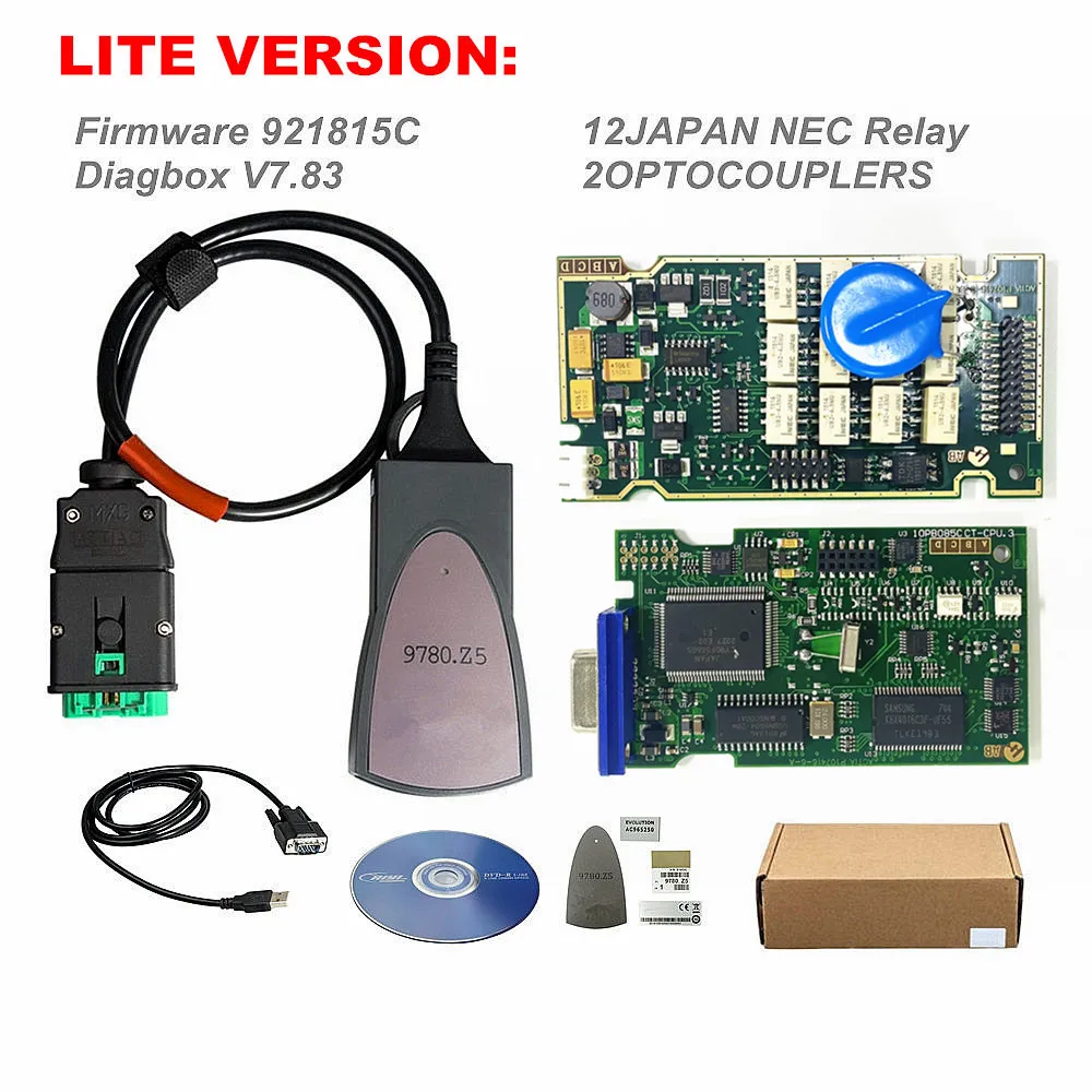 Nowy złoty Lexia 3 PP2000 Diagbox V9.91V9.150 pełny Chip 921815C OBD2 narzędzie diagnostyczne Lexia3 dla Peugeot dla Citroen więcej samochodu