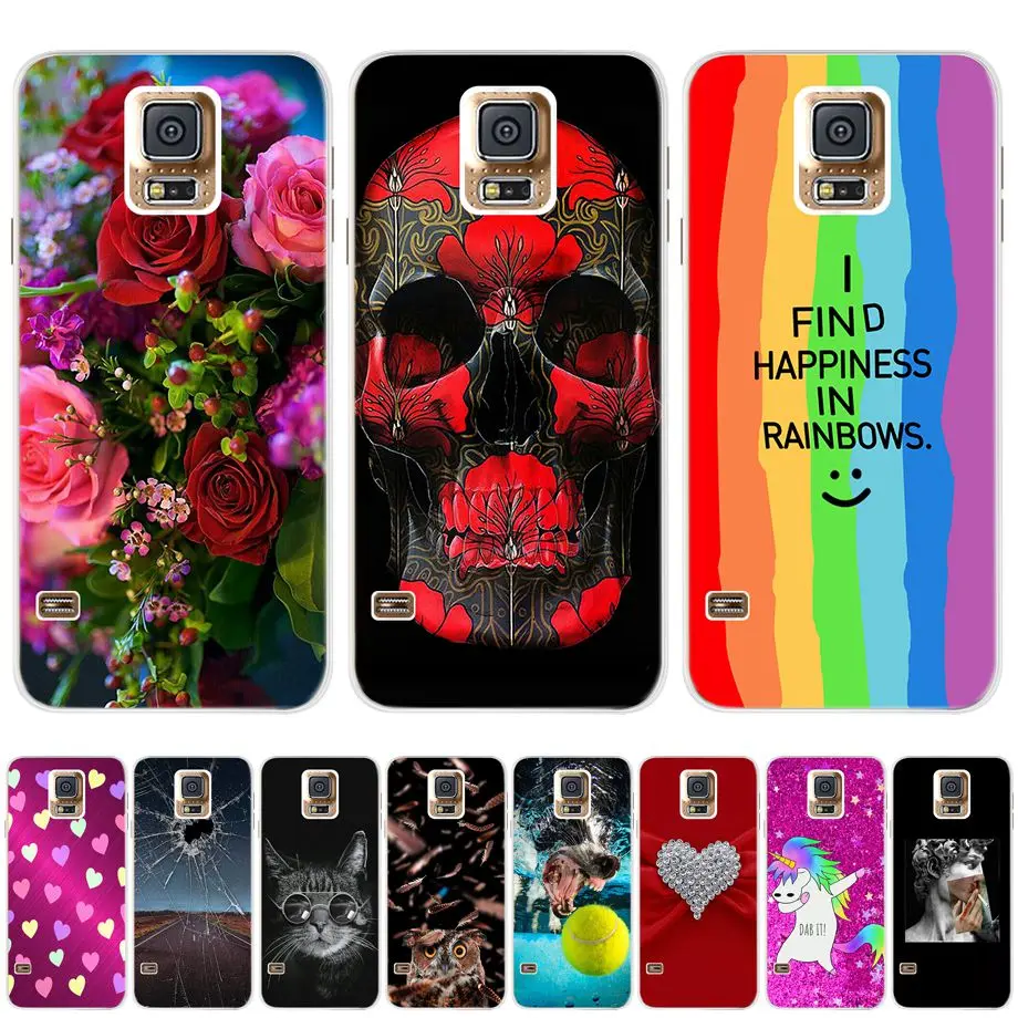 For Samsung Galaxy S5 Case Cover For Samsung S5 S 5 Samsung S5 Neo Duos Case Soft TPU Silicone Phone Back Funda Cover Case G900F