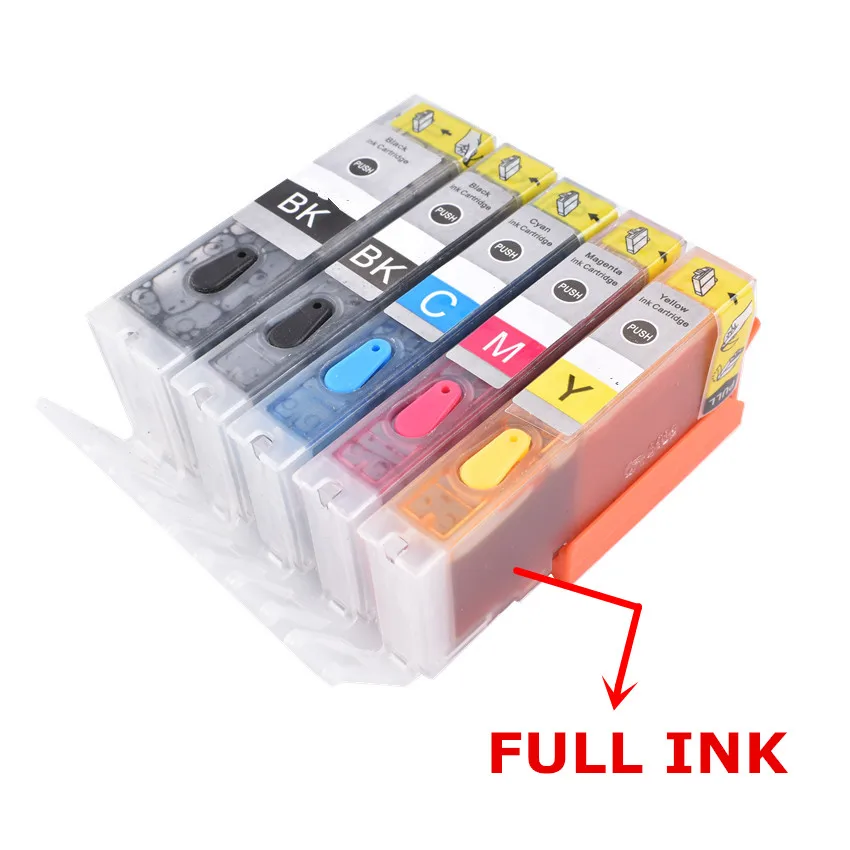 Refill ink cartridge for pgi580 580 cli 581 xxl For CANON PIXMA TS705/TR7550/TR8550/TS6150/TS6151/TS6250/TS9550 Permanent chip