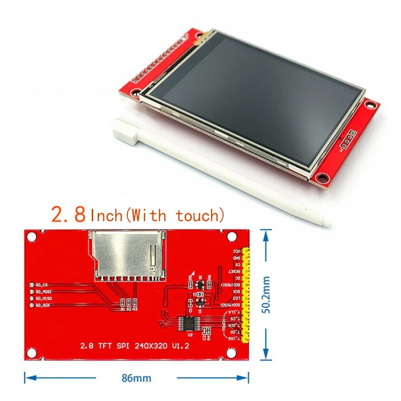 1.44/1.8/2.0/2.2/2.8 Inci Layar Warna TFT LCD Display Modul Drive ST7735 ILI9225 ILI9341 antarmuka SPI 128*128 240*320