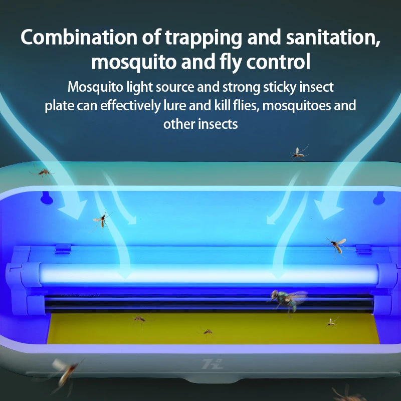 벽걸이 전기 파리 트랩 모기 킬러 램프, LED 조명 자동 플라이 캐처, 파리 방지 킬러, 곤충 방제 캐처, 2021 신제품