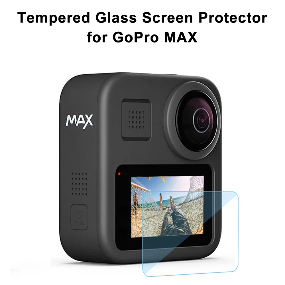 Tempered Glass Screen Protector for GoPro MAX Case Protection Protective Film for Go Pro 360 Housing Cover Accesorie Accessories