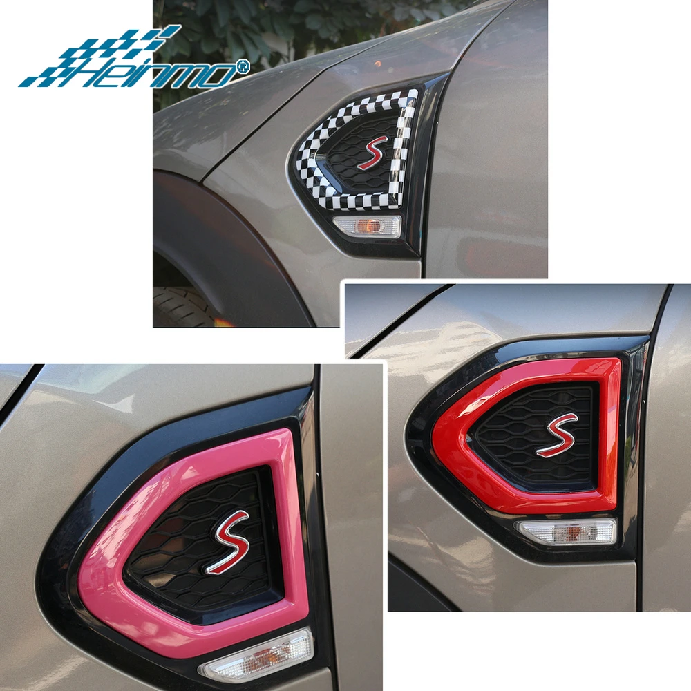 For MINI F60 Cooper S Side Wing Fender Sticker Scuttle Decoration For MINI Countryman F60 Cooper S Car Styling Accessories