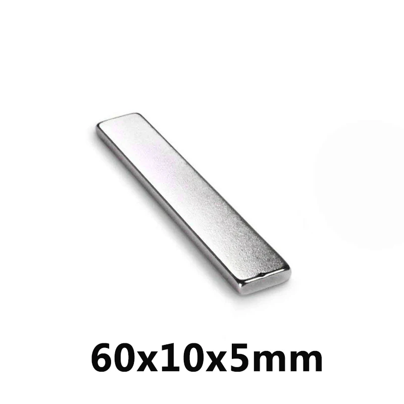 60x10x5mm Powerful Block Magnets N35 Super Neodymium Magnet 60x10x5 mm Permanent NdFeB Magnets 60*10*5 mm